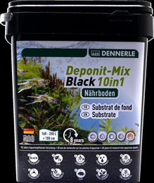 Produktbild von Dennerle Deponit-Mix Black 10in1 Multimineral-Nährboden - 9,6 kg