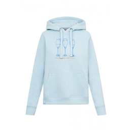 Produktbild von Derbe Damen Hoodie Die Klügere Hellblau