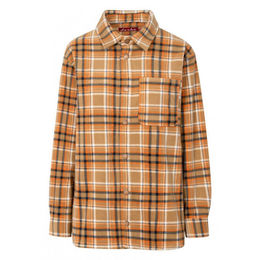 Produktbild von Derbe Damen Langarmhemd Tedholm Check Ockerbraun