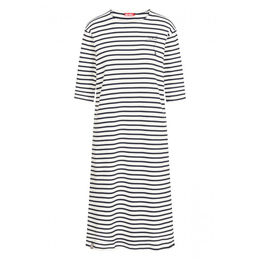 Produktbild von Derbe Damen Longshirt Papierschiff Striped Off White/Dunkelblau