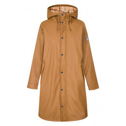 Derbe Damen Regenjacke Gefüttert Wittholm Ockerbraun – Bild 1 von 7