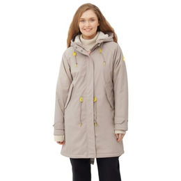 Derbe Damen Regenjacke Tidaholm Cobblestone/Off white 42 – Bild 1 von 6