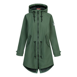 Produktbild von Derbe Damen Regenparka Ripby Kombu Grün/Schwarz
