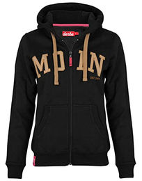 Produktbild von Derbe Damen Sweatjacke Moin Schwarz XS