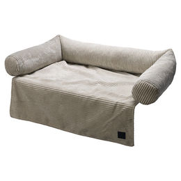 Designed by Lotte Couchkissen Hund Ribbed Hellgrau – Bild 1 von 4