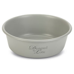 Designed by Lotte Edelstahl Hundenapf Feribo Hellgrau 20 cm - 1900 ml – Bild 1 von 3