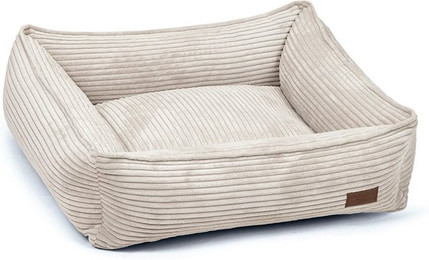 Produktbild von Designed by Lotte Hundebett Ribbed Hellgrau 65x60x20cm