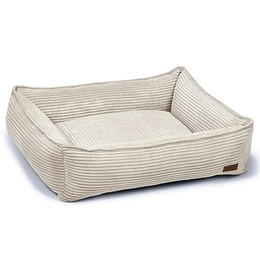 Produktbild von Designed by Lotte Hundebett Ribbed Hellgrau 80x70x22 cm