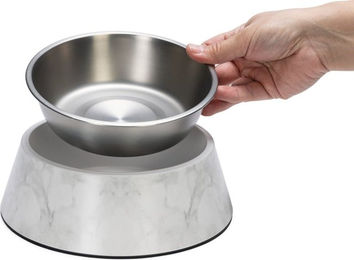 Designed by Lotte Hundenapf Meis weiß aus Melamin - 0,7 l – Bild 1 von 4