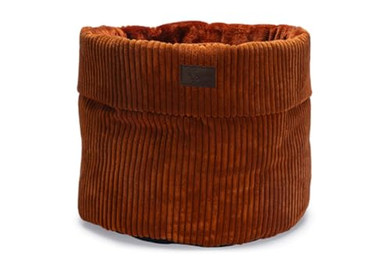 Produktbild von Designed by Lotte Katzenkorb Ribbed Terracotta