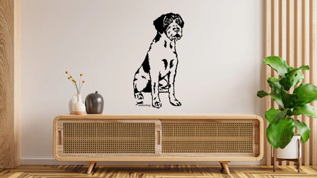 Produktbild von Deutsch Drahthaar Wandtattoo Wandbild Wandsticker Wandaufkleber Wanddekoration