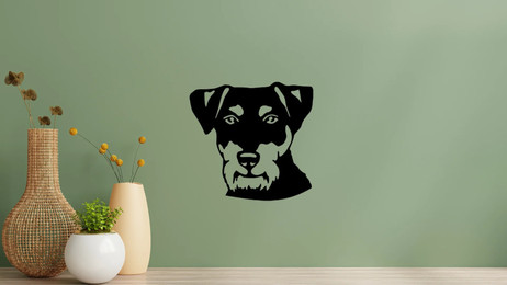Produktbild von Deutscher Jagdterrier Kopf Wandtattoo Wandbild Wandsticker Wandaufkleber Wanddekoration