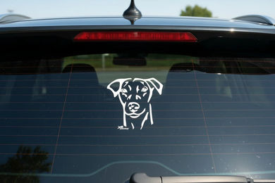 Produktbild von Deutscher Pinscher KOPF Aufkleber I Wandtattoo