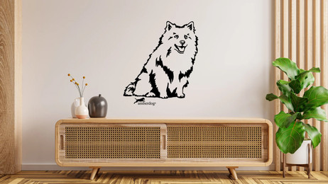 Produktbild von Deutscher Spitz Wandtattoo Wandbild Wandsticker Wandaufkleber Wanddekoration