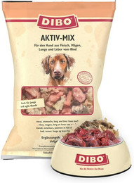 Produktbild von DIBO Aktiv Mix Spezialfutter / Frostfutter für Hunde Sparpaket 5 x 2000 Gramm