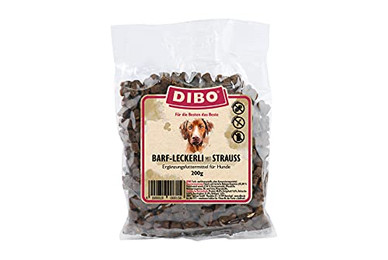 Produktbild von DIBO BARF-Leckerli mit Strauß - 2 x 200 g