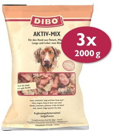 Produktbild von DIBO Frostfutter Aktiv-Mix Rind - 3 x 2 kg