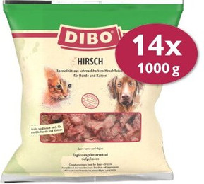 Produktbild von DIBO Frostfutter Hirsch - 14 x 1 kg