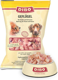 Produktbild von DIBO Geflügel Spezialfutter / Frostfutter für Hunde und Katzen Sparpaket 5 x 2000 Gramm
