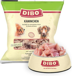 Produktbild von DIBO Kaninchen Spezialfutter / Frostfutter für Hunde und Katzen Sparpaket 8 x 1000 Gramm