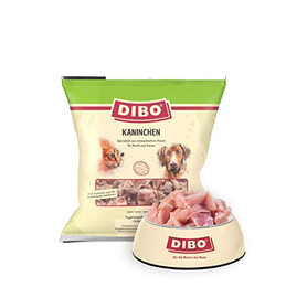 Produktbild von DIBO Kaninchen Tiefkühlfutter für Hunde und Katzen - 6 x 1000 g