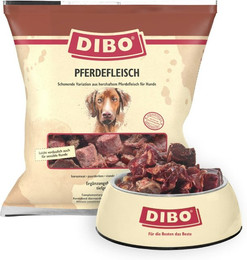 Produktbild von DIBO Pferdefleisch Spezialfutter / Frostfutter für Hunde Sparpaket 8 x 1000 Gramm