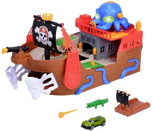 Produktbild von Dickie Toys Piratenschiff mit Licht, Sound und Spielzeugauto