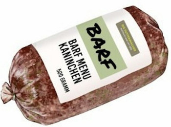 Produktbild von Die Futtermacher Barf Menü Kaninchen Spezialfutter / Frostfutter für Hunde Sparpaket 20 x 500 Gramm