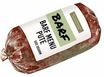 Produktbild von Die Futtermacher Barf Menü Pute Spezialfutter / Frostfutter für Hunde Sparpaket 20 x 500 Gramm