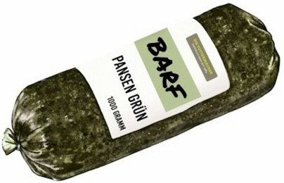 Produktbild von Die Futtermacher Pansen grün Spezialfutter / Frostfutter für Hunde Sparpaket 10 x 1 Kilogramm