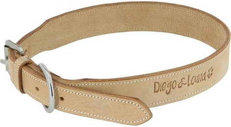 Produktbild von Diego & Louna Hundehalsband Leder 40 cm - 40 cm