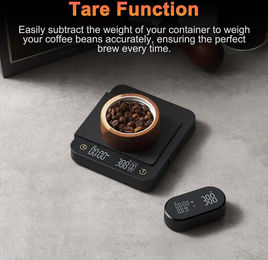 Produktbild von Digitale Kaffeewaage mit Timer & Drahtlos-Display 3kg0.1g Genaue Küchenwaage für