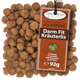 Produktbild von Dirk Drexel Darm Fit Kräuterlis Hunde Leckerlis mit Präbiotika - 92 g