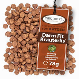 Produktbild von Dirk Drexel Darm Fit Kräuterlis Katzen Leckerlis mit Präbiotika - 78 g