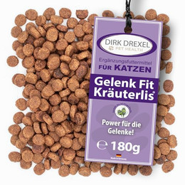 Produktbild von Dirk Drexel Gelenk Fit Kräuterlis Katzen Leckerlis mit Karde und Kollagen - 180 g