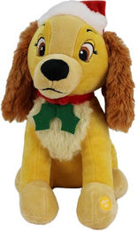 Produktbild von Disney Kuscheltier mit Weihnachtsmütze ca. 26 cm - 26 cm