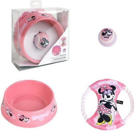 Produktbild von Disney Minnie Mouse Hunde-Set 3-teilig mit Napf, Spielzeug und Ball