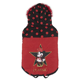 Produktbild von Disney Minnie Mouse Hundemantel Schwarz Rot M