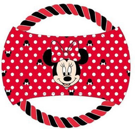 Produktbild von Disney Minnie Mouse Kauspielzeug Hundespielzeug Quietschplüsch mit Zerrseil
