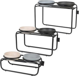 District 70 Butler Futternapfständer - Hund - M - Beige – Bild 1 von 5