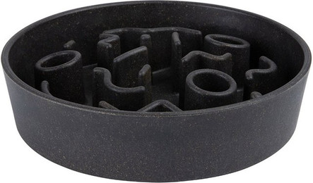 Produktbild von District 70 Hundenapf Antischlingnapf Bamboo darkgrey Ø21 cm - 1,2 l