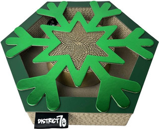Produktbild von District70 Katzenkratzspielzeug Snow Flake Grün