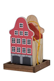 Produktbild von dobar® Green Label Buntes Vogelfutterhaus Rothenburg Hängend - 1 Stk.