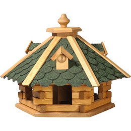 Produktbild von dobar® Vogelfutterhaus Bitumenschindeldach 6-eckig
