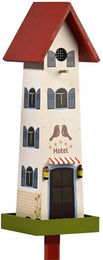 Produktbild von dobar Vogelhaus Dobar Vogelburg Hotel 19,5 x 19,5 x 60 cm