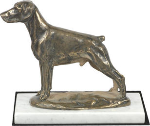 Produktbild von Dobermann Doberman Pinscher Dobie II Hundefigur auf weißem Marmor