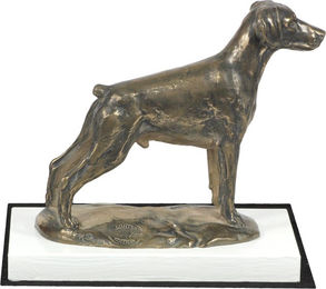 Produktbild von Dobermann Doberman Pinscher Dobie II Hundefigur auf weißem Sockel