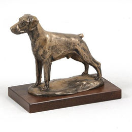Dobermann Doberman Pinscher Dobie II Hundestatue braun – Bild 1 von 7