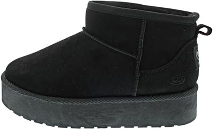 Dockers Damen Boots Gefüttert Schwarz – Bild 1 von 5