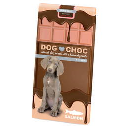 Produktbild von DOG CHOC Hundeschokolade mit Lachs - 100 g